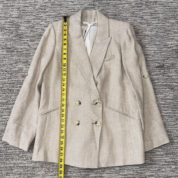 NWT Veronica Beard PARINETI DICKEY Linen 
JACKET Color STONE Size 10 Tan - Picture 8 of 15